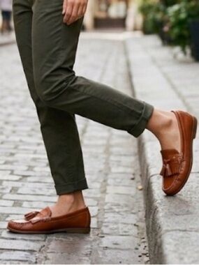 All bean Tan Tassel Loafers